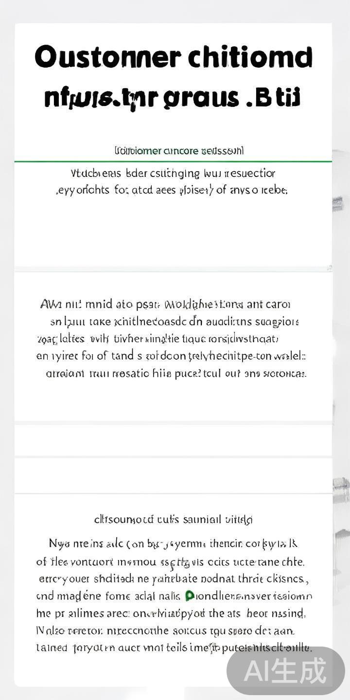 4.&nbsp;投诉与建议处理
遇到任何不满或建议，客户都